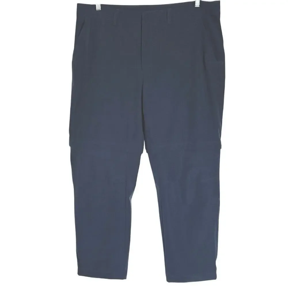 The North Face Mens 40 x 32 Convertible Pant in Navy Hiking Outdoors Travel EUC
